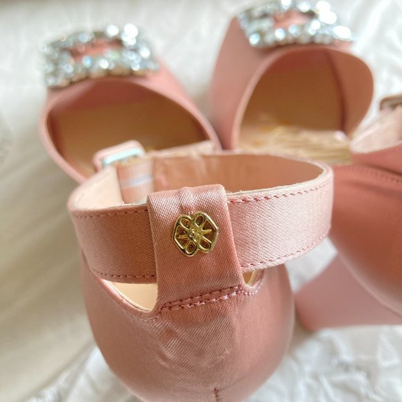 NEW Cuple women's size 38 EU gem embellished chunky heel sandals NWD missing gem - Picture 8 of 11